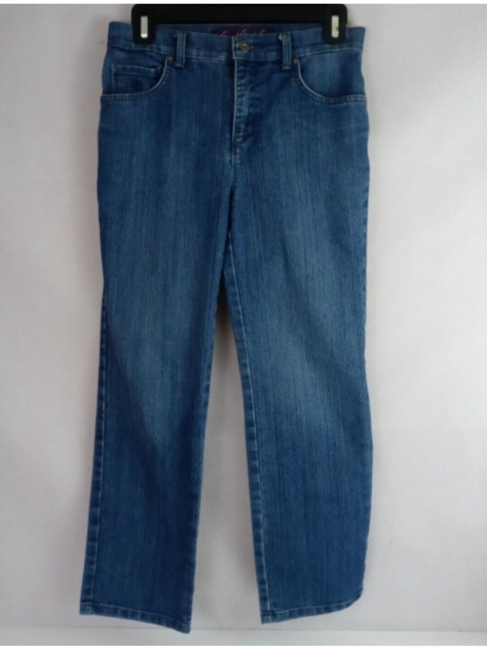 Gloria Vanderbilt Amanda Women's Distressed Jeans Size 4 Petite Inseam 25"